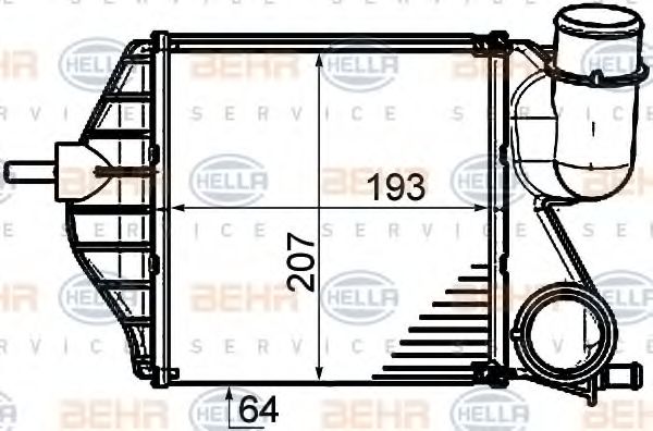 Intercooler, compresor
