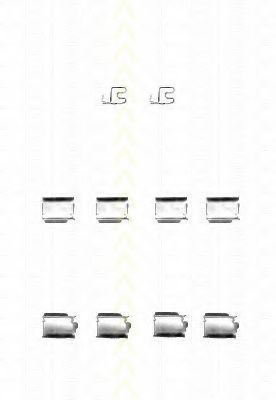 Set accesorii, placute frana