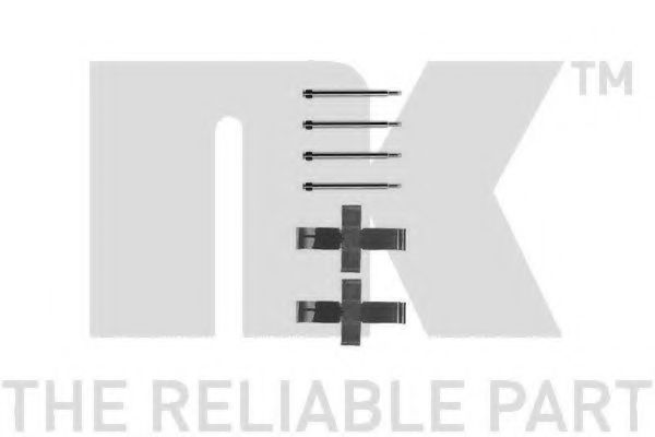 Set accesorii, placute frana