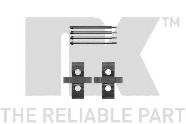 Set accesorii, placute frana