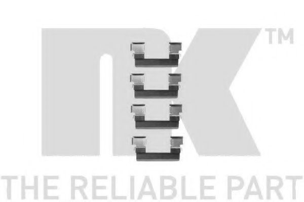 Set accesorii, placute frana