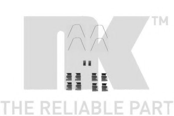 Set accesorii, placute frana