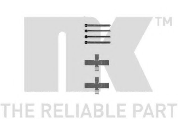 Set accesorii, placute frana