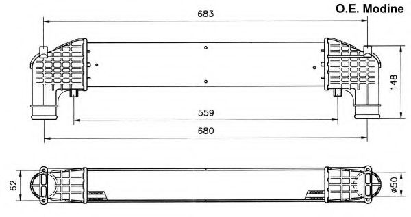 Intercooler, compresor