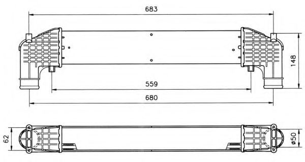 Intercooler, compresor