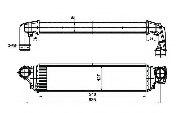 Intercooler, compresor