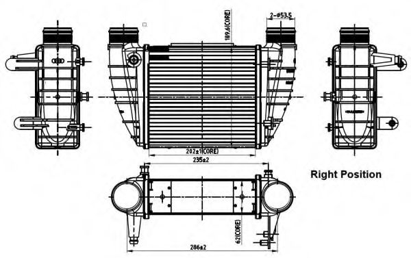 Intercooler, compresor
