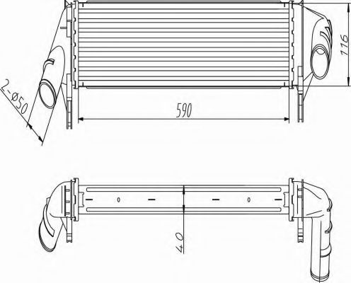 Intercooler, compresor