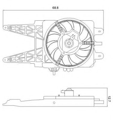 Ventilator, radiator
