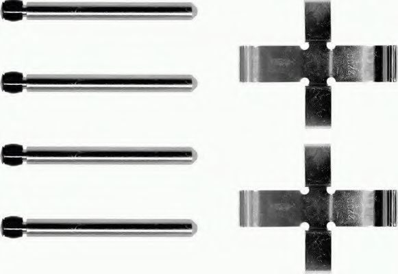 Set accesorii, placute frana