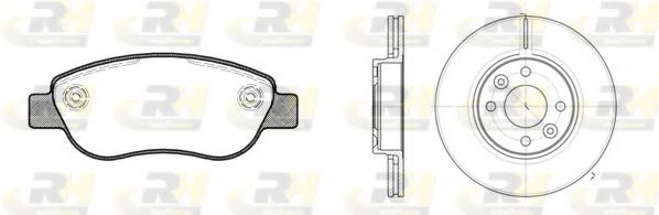 Set frana, frana disc