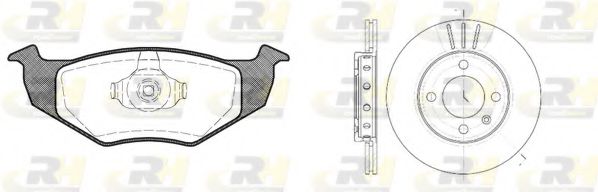 Set frana, frana disc