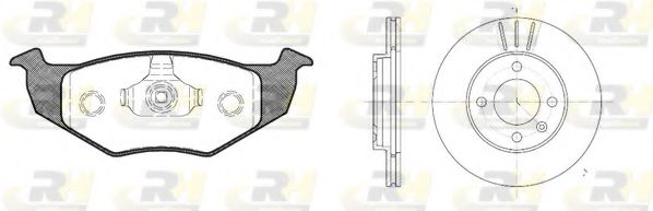 Set frana, frana disc