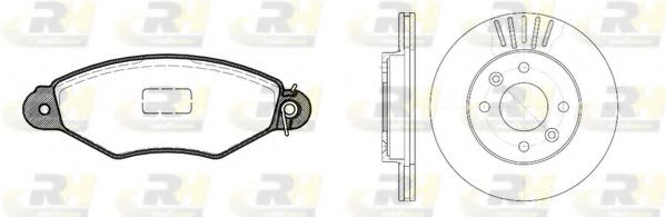 Set frana, frana disc