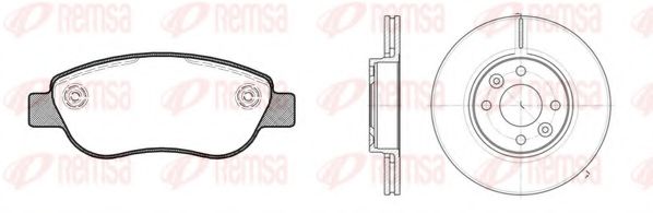 Set frana, frana disc