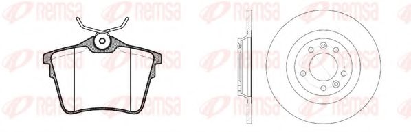 Set frana, frana disc