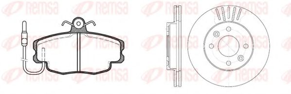 Set frana, frana disc