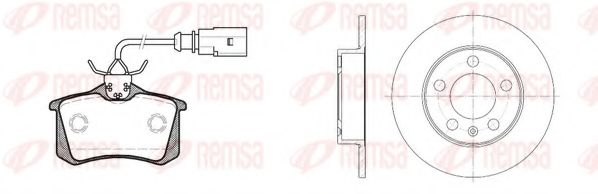 Set frana, frana disc