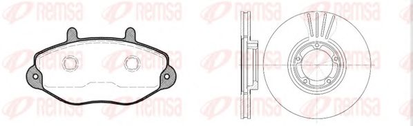 Set frana, frana disc