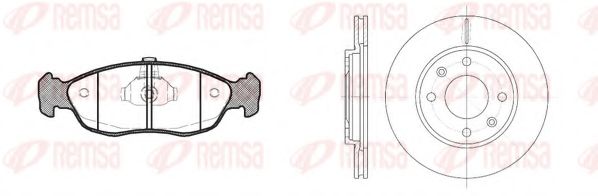 Set frana, frana disc