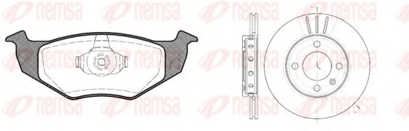 Set frana, frana disc