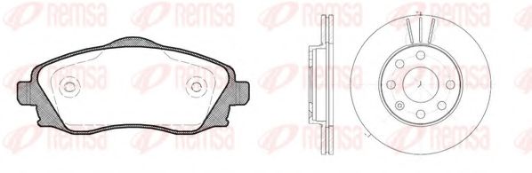 Set frana, frana disc