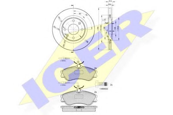 Set frana, frana disc