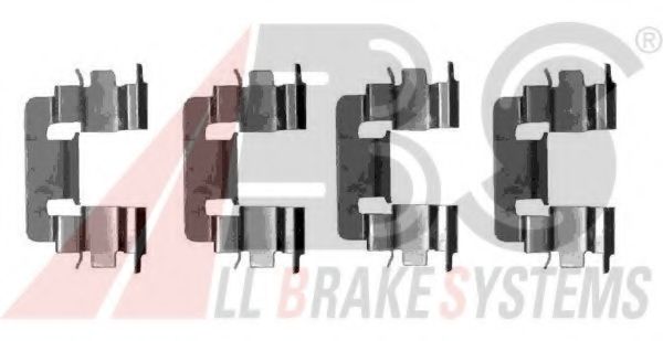 Set accesorii, placute frana