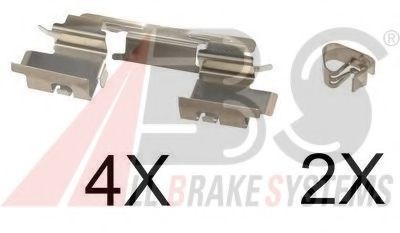 Set accesorii, placute frana