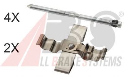 Set accesorii, placute frana