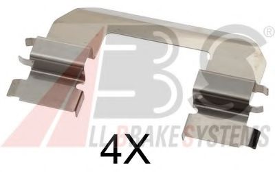 Set accesorii, placute frana