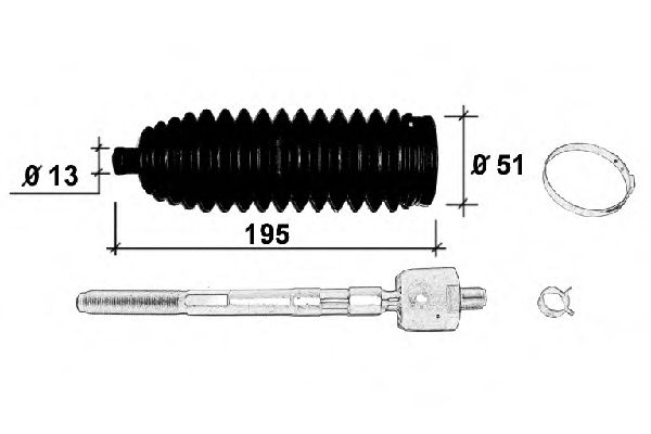 Set reparatie, caseta directie