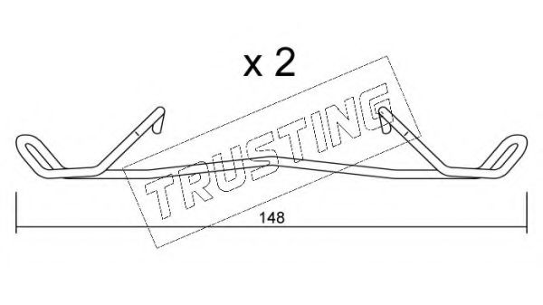 Set accesorii, placute frana