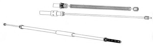 Cablu, frana de parcare