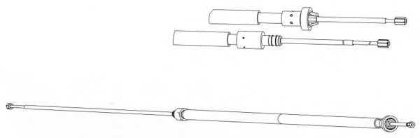 Cablu, frana de parcare
