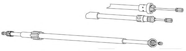 Cablu, frana de parcare