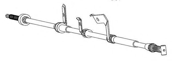 Cablu, frana de parcare