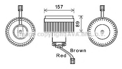 Electromotor, ventilatie interioara