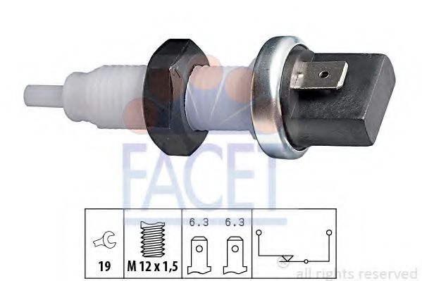 Comutator lumini frana
