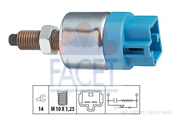 Comutator lumini frana