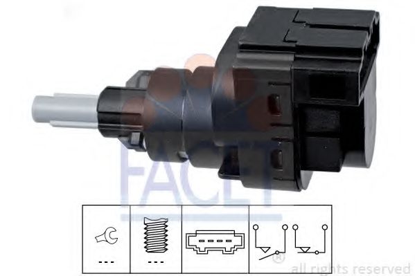 Comutator lumini frana