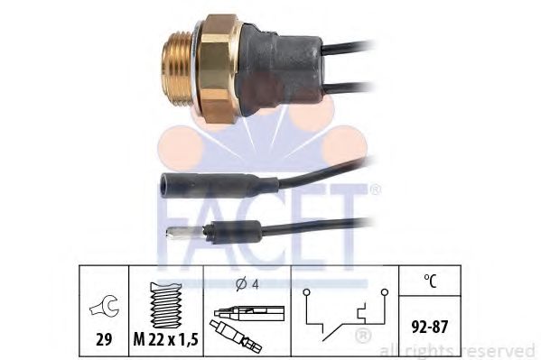 Comutator temperatura, ventilator radiator