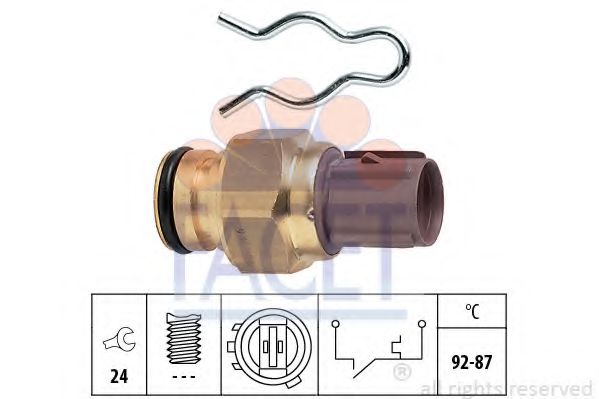 Comutator temperatura, ventilator radiator