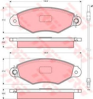 Set frana, frana disc