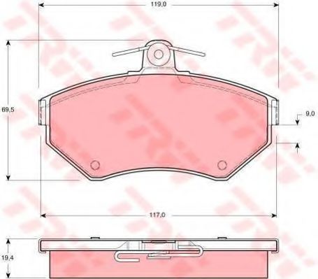 Set frana, frana disc