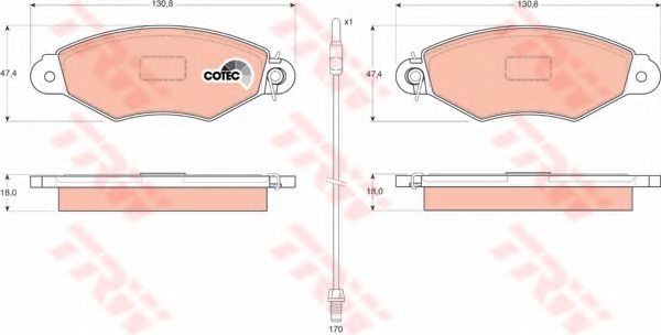 Set frana, frana disc