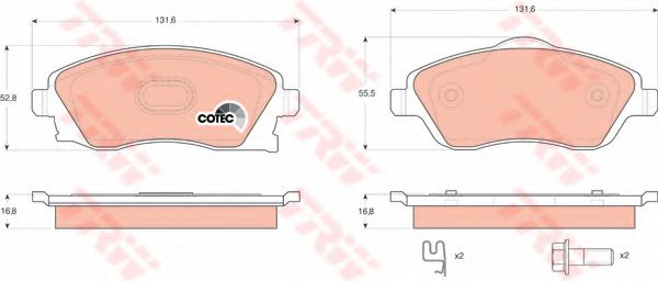 Set frana, frana disc