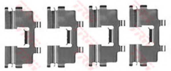 Set accesorii, placute frana