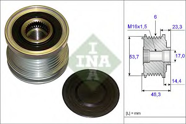 Sistem roata libera, generator