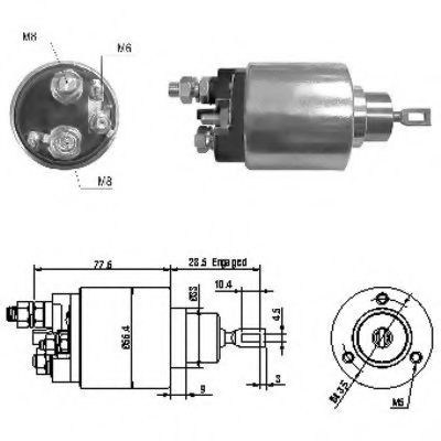 Solenoid, electromotor